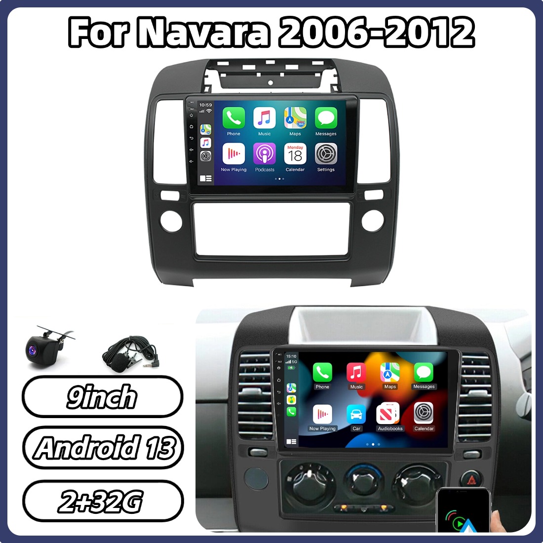 Car Accessories Thailand - 9in 2+32G Car Stereo GPS Navigation