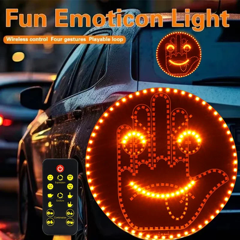 Car Accessories Inside - Creative Fun Three Models Gesture Lamp