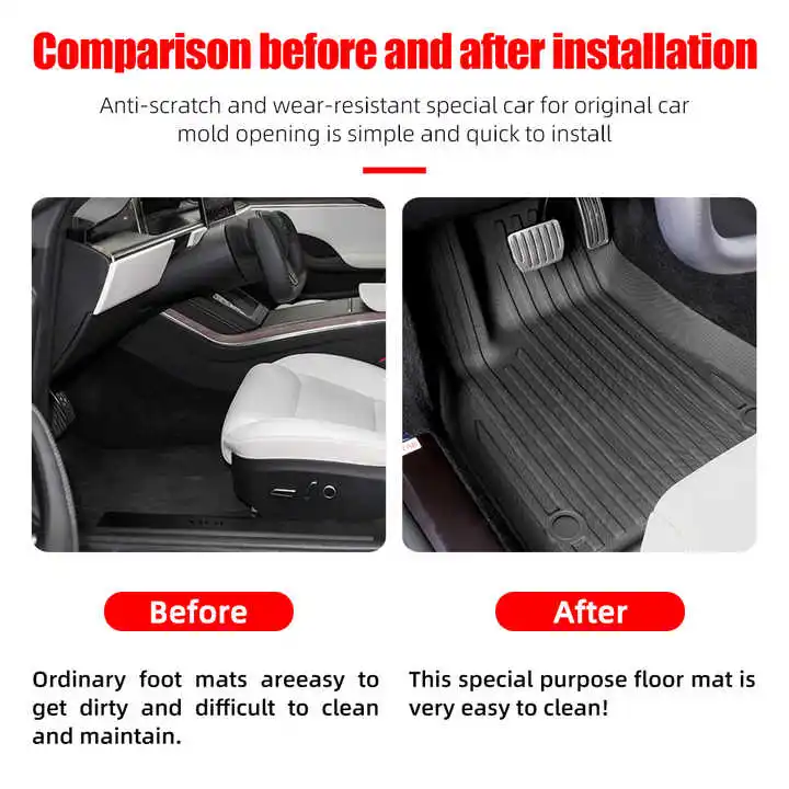 Custom TPE 3D Car Floor Mat fo – Car Floor Mat Rubber Bewertung und Preis