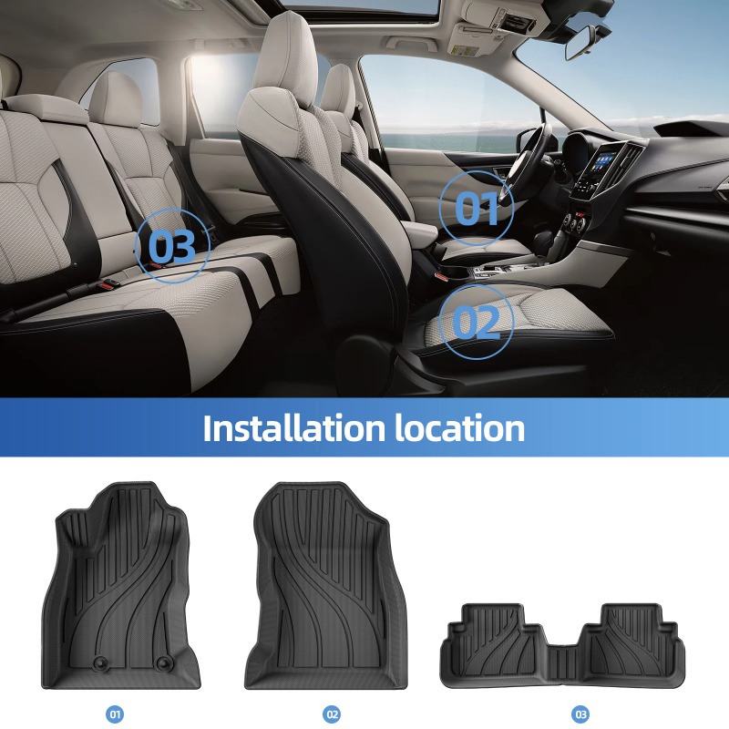 For Subaru Forester 2019-2024  – Car Floor Mat Rubber Bewertung und Preis
