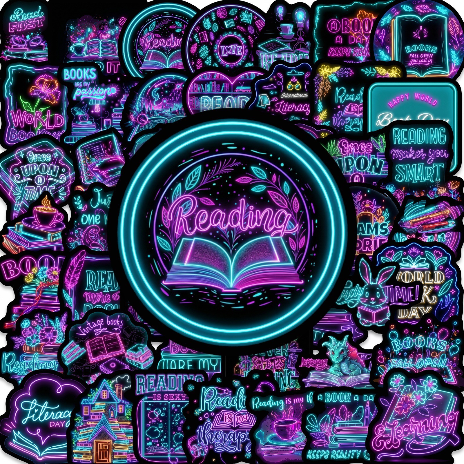 50/100Pcs Cyber Style Neon Boo – Car Accessories List Bewertung und Preis