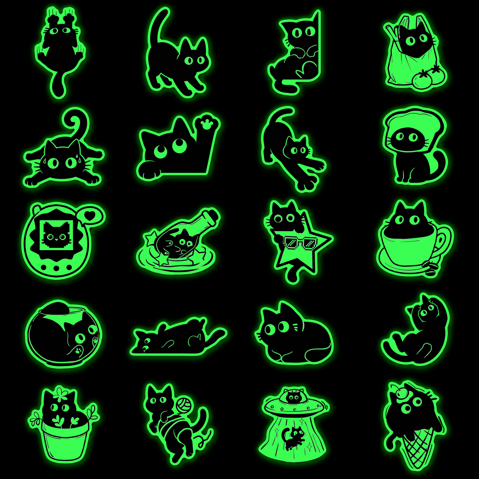 20 Pcs Glow in The Dark Black  – Car Accessories List Bewertung und Preis