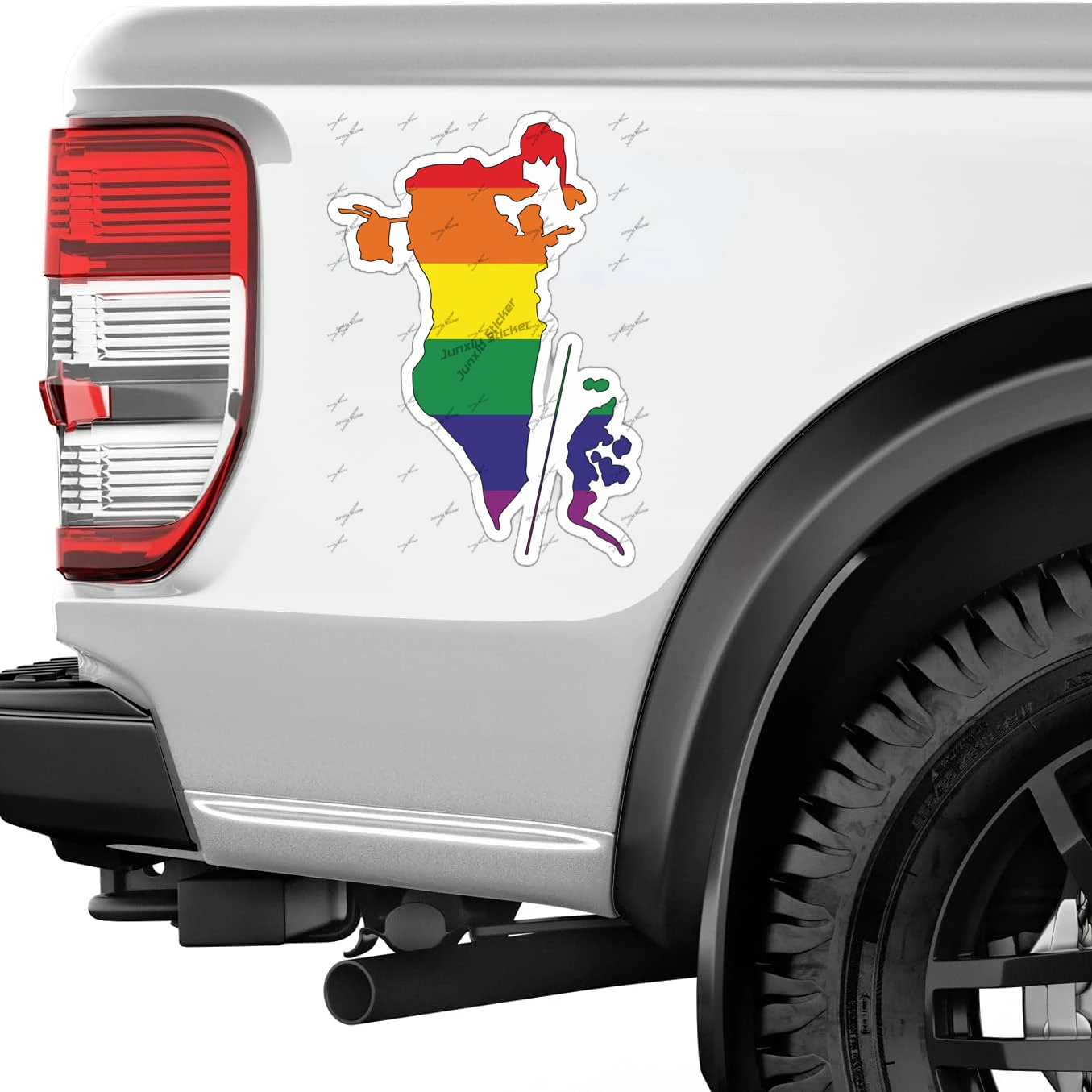 Bahrain Gay Rainbow outline Fl – Car Accessories Bahrain Bewertung und Preis