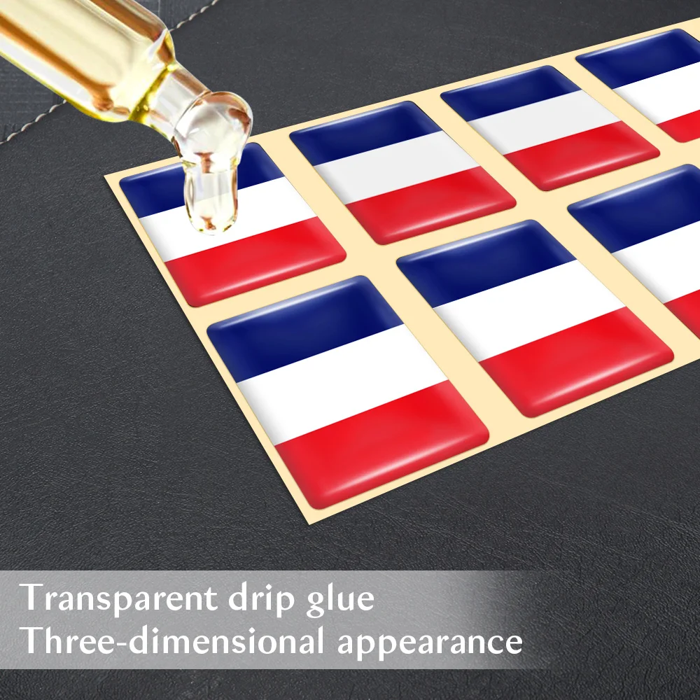 10pcs Epoxy Flags Stickers Car – Car Accessories Thailand Bewertung und Preis