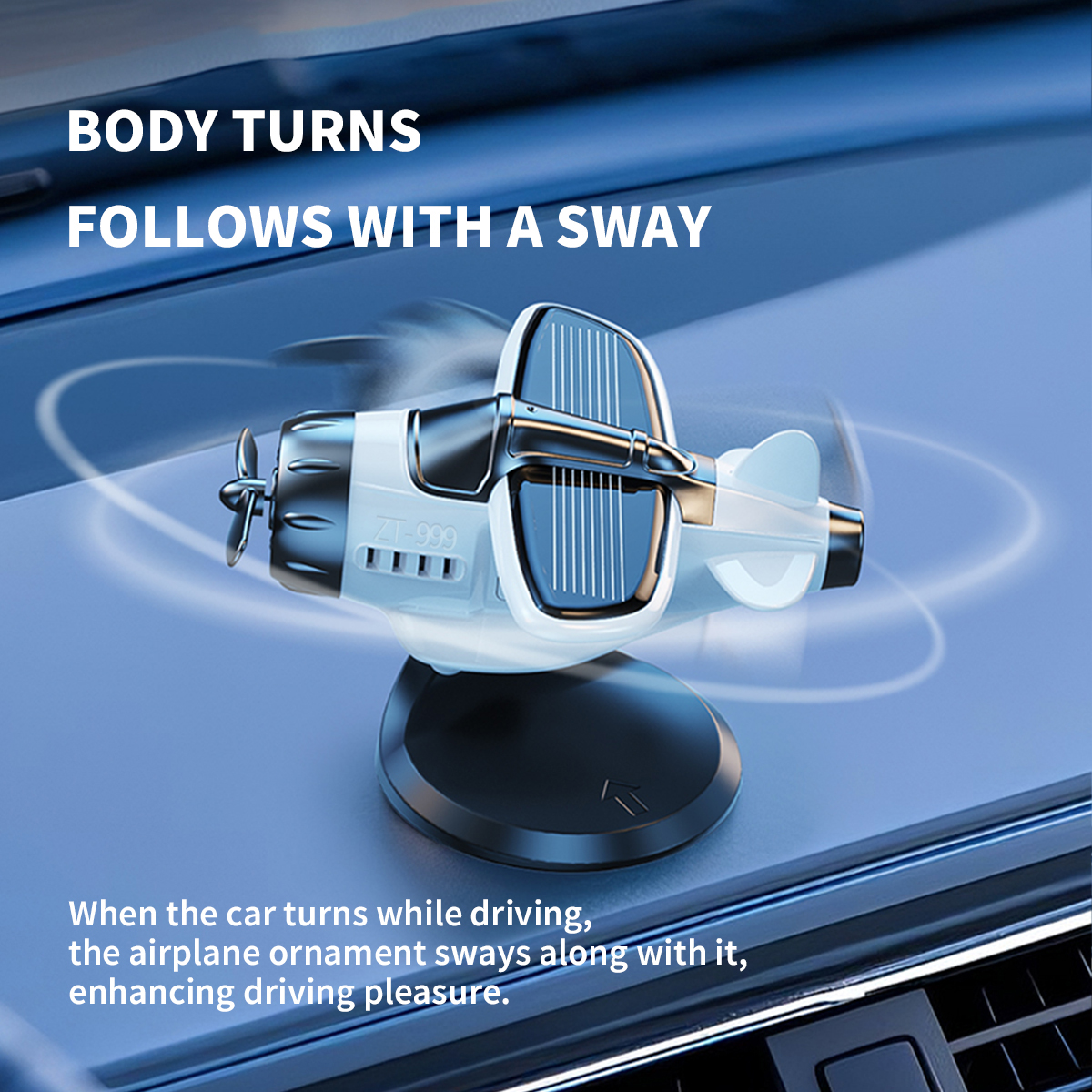 Motor Solar Airplane Ornaments – Car Accessories Inside Bewertung und Preis