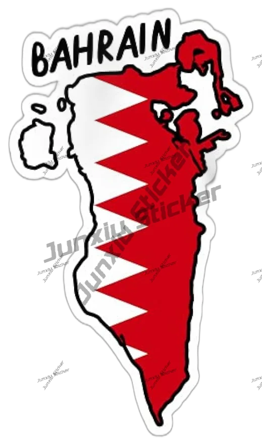 Bahrain outline with Flag Viny – Car Accessories Bahrain Bewertung und Preis