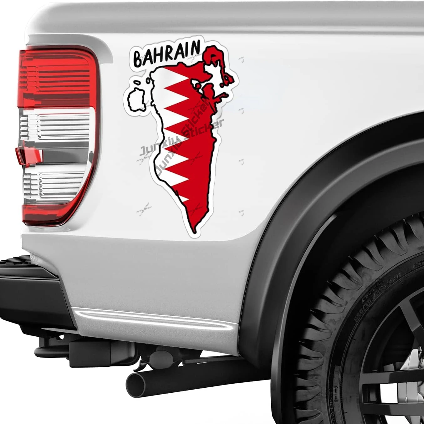 Bahrain outline with Flag Viny – Car Accessories Bahrain Bewertung und Preis