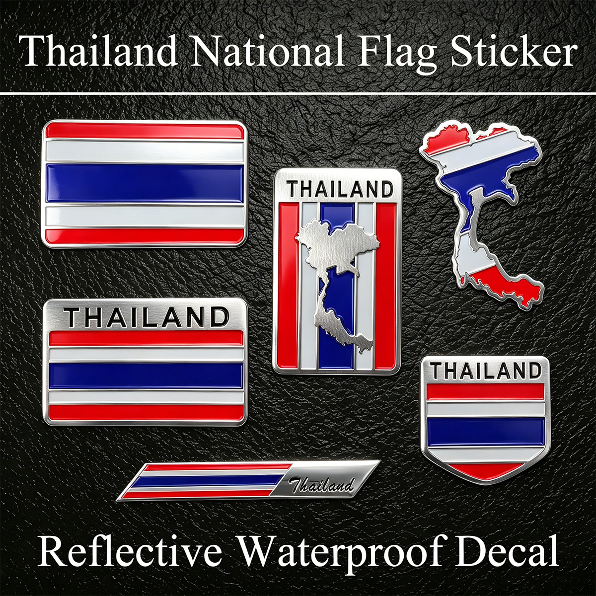 Thailand National Flag 3D Stic – Car Accessories Thailand Bewertung und Preis