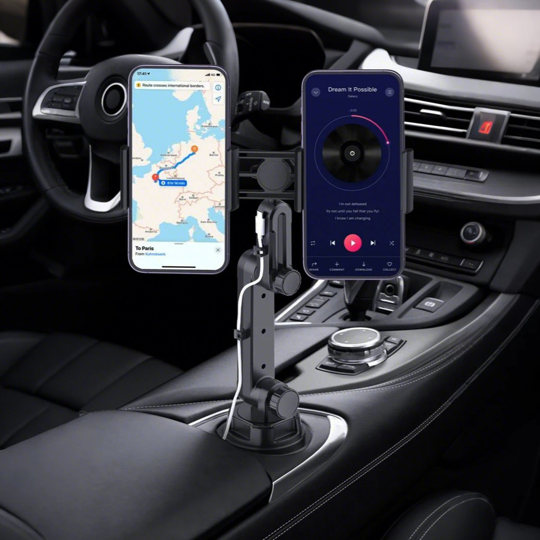 Dual Phone Car Cup Holder Moun – Car Cup Holder Expander Bewertung und Preis