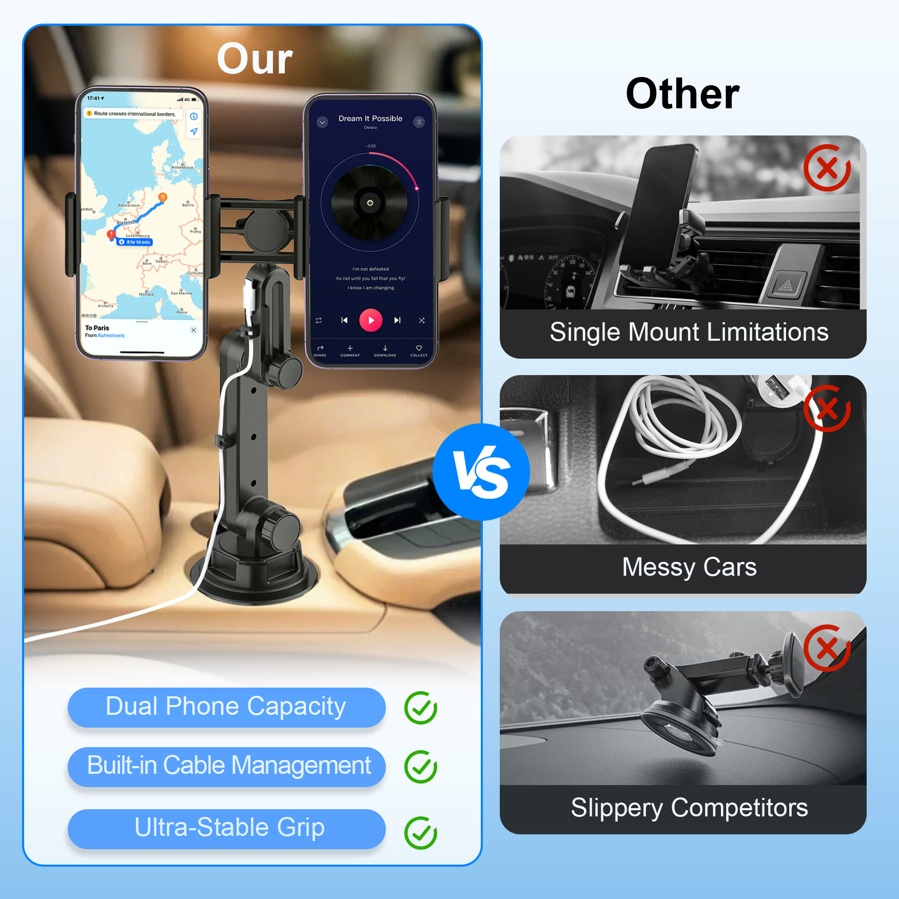 Dual Phone Car Cup Holder Moun – Car Cup Holder Expander Bewertung und Preis