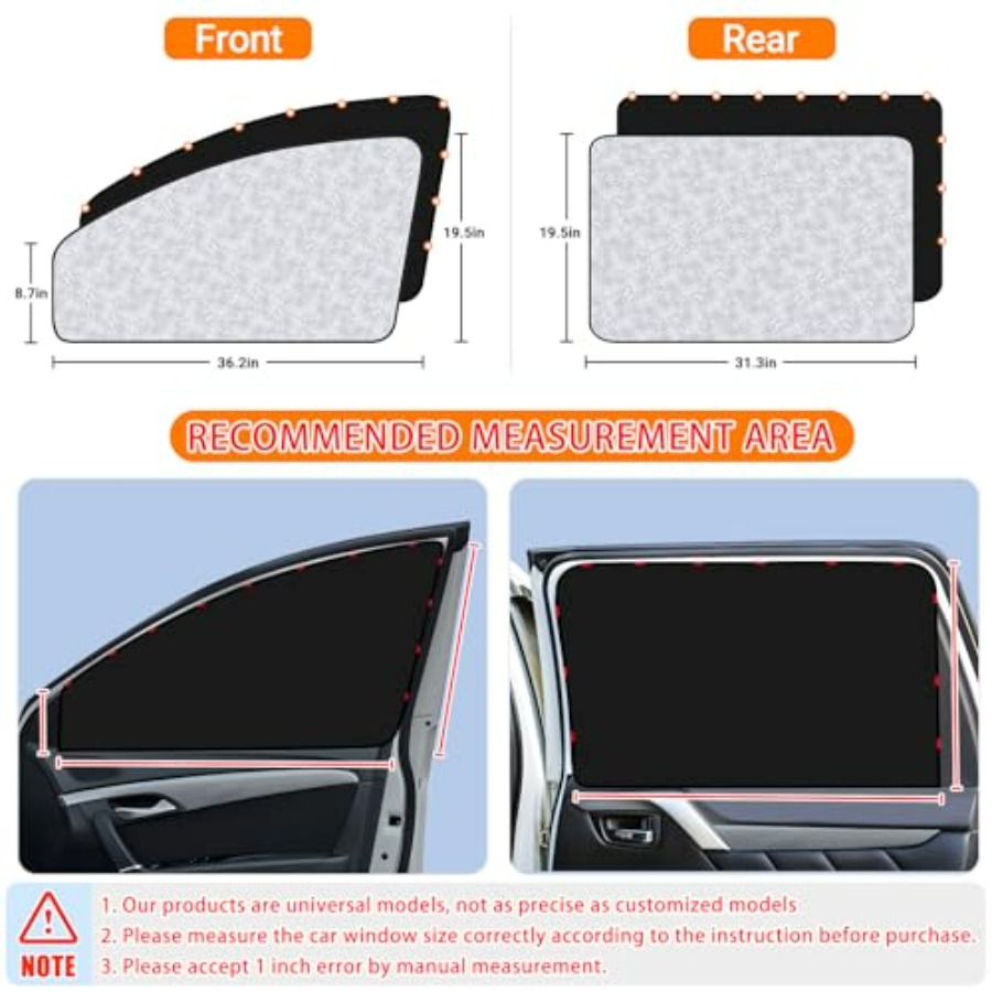 Car Window Sun Shades Covers - – Car Accessories Inside Bewertung und Preis