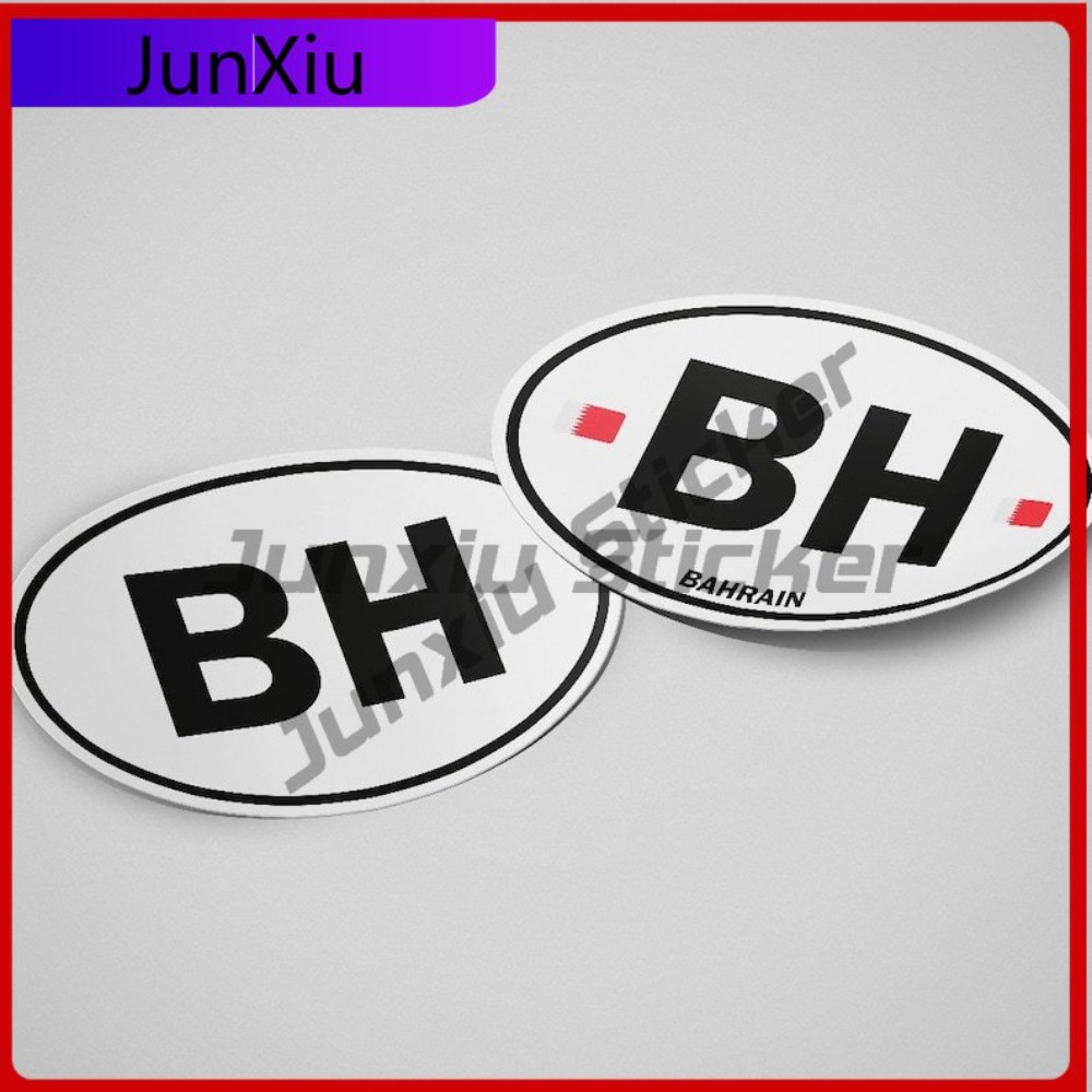 Bahrain Flag Sticker Oval-shap – Car Accessories Bahrain Bewertung und Preis